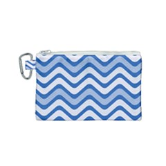 Waves Wavy Lines Canvas Cosmetic Bag (small)