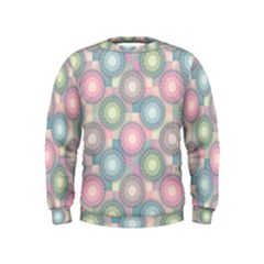 Seamless Pattern Pastels Background Kids  Sweatshirt by HermanTelo