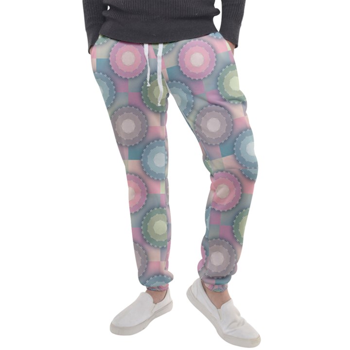 Seamless Pattern Pastels Background Men s Jogger Sweatpants