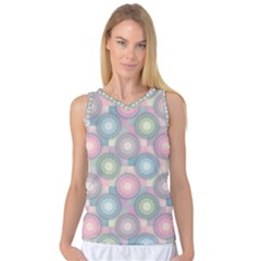 Seamless Pattern Pastels Background Women s Basketball Tank Top