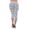 Seamless Pattern Pastels Background Lightweight Velour Capri Leggings  View2