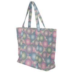 Seamless Pattern Pastels Background Zip Up Canvas Bag