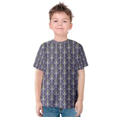 Seamless Pattern Background Fleu Kids  Cotton Tee