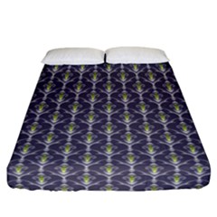 Seamless Pattern Background Fleu Fitted Sheet (california King Size)