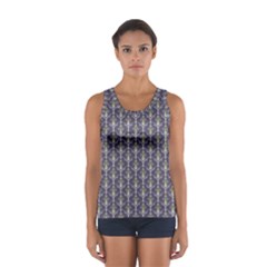 Seamless Pattern Background Fleu Sport Tank Top 