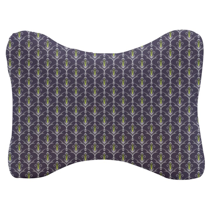 Seamless Pattern Background Fleu Velour Seat Head Rest Cushion