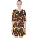 Stylised Horns Black Pattern Pocket Dress View1