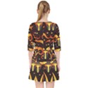 Stylised Horns Black Pattern Pocket Dress View2