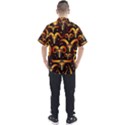 Stylised Horns Black Pattern Men s Short Sleeve Shirt View2