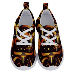 Stylised Horns Black Pattern Running Shoes by HermanTelo