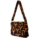 Stylised Horns Black Pattern Full Print Messenger Bag View2