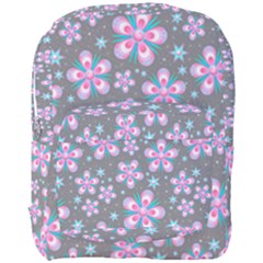 Seamless Pattern Flowers Pink Full Print Backpack