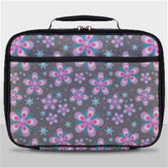 Seamless Pattern Flowers Pink Full Print Lunch Bag by HermanTelo