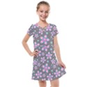 Seamless Pattern Flowers Pink Kids  Cross Web Dress View1