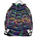 Wave Line Colorful Brush Particles Top Flap Backpack View3