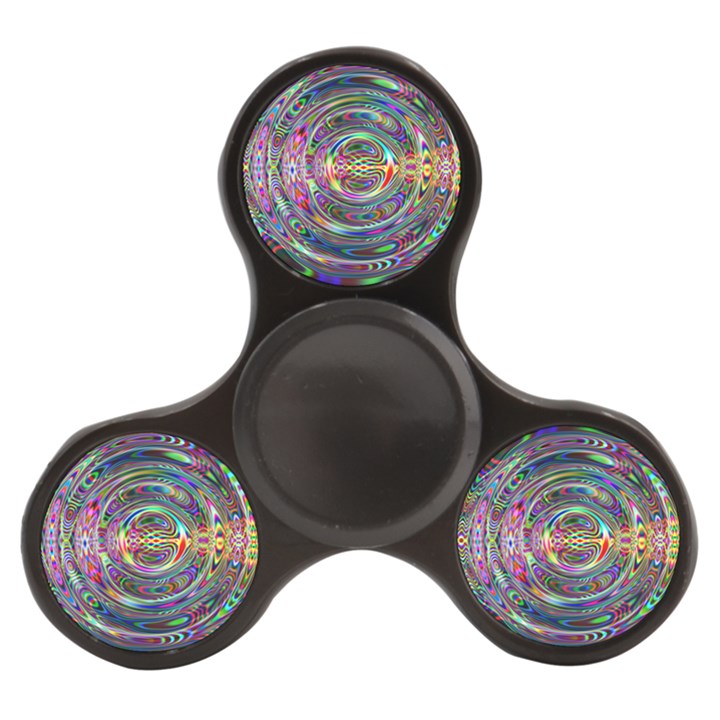 Wave Line Colorful Brush Particles Finger Spinner