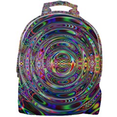 Wave Line Colorful Brush Particles Mini Full Print Backpack by HermanTelo