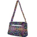 Wave Line Colorful Brush Particles Front Pocket Crossbody Bag View2