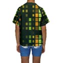 Abstract Plaid Kids  Short Sleeve Swimwear View2