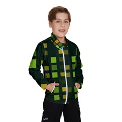 Abstract Plaid Kids  Windbreaker