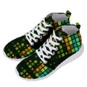 Abstract Plaid Men s Lightweight High Top Sneakers View2