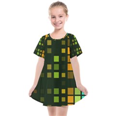 Abstract Plaid Kids  Smock Dress by HermanTelo