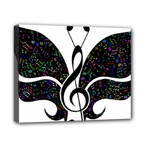 Butterfly Music Animal Audio Bass Canvas 10  X 8  (stretched) by HermanTelo