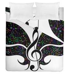 Butterfly Music Animal Audio Bass Duvet Cover Double Side (queen Size) by HermanTelo