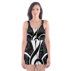 Butterfly Music Animal Audio Bass Skater Dress Swimsuit by HermanTelo