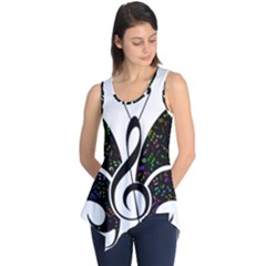 Butterfly Music Animal Audio Bass Sleeveless Tunic by HermanTelo