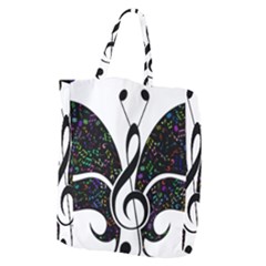 Butterfly Music Animal Audio Bass Giant Grocery Tote by HermanTelo