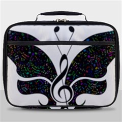 Butterfly Music Animal Audio Bass Full Print Lunch Bag by HermanTelo