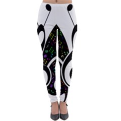 Butterfly Music Animal Audio Bass Lightweight Velour Leggings by HermanTelo