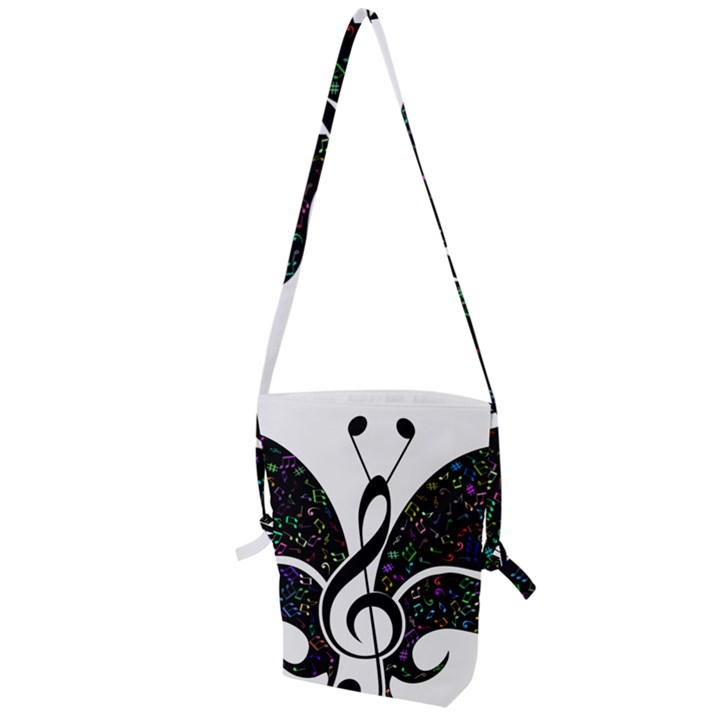 Butterfly Music Animal Audio Bass Folding Shoulder Bag