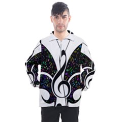 Butterfly Music Animal Audio Bass Men s Half Zip Pullover