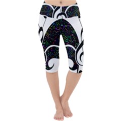 Butterfly Music Animal Audio Bass Lightweight Velour Cropped Yoga Leggings