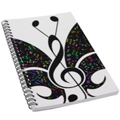 Butterfly Music Animal Audio Bass 5 5  X 8 5  Notebook