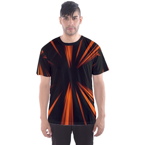 Abstract Light Men s Sports Mesh Tee by HermanTelo