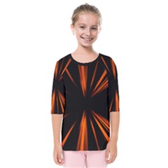 Abstract Light Kids  Quarter Sleeve Raglan Tee