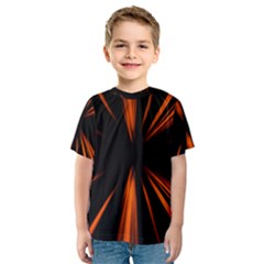 Abstract Light Kids  Sport Mesh Tee