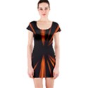 Abstract Light Short Sleeve Bodycon Dress View1