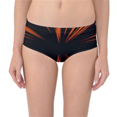 Abstract Light Mid-waist Bikini Bottoms