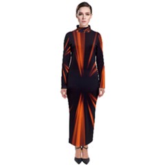 Abstract Light Turtleneck Maxi Dress by HermanTelo