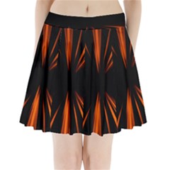 Abstract Light Pleated Mini Skirt by HermanTelo