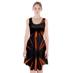 Abstract Light Racerback Midi Dress