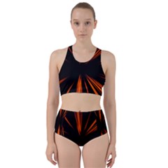 Abstract Light Racer Back Bikini Set