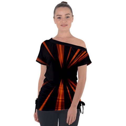 Abstract Light Tie-up Tee by HermanTelo