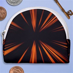 Abstract Light Horseshoe Style Canvas Pouch