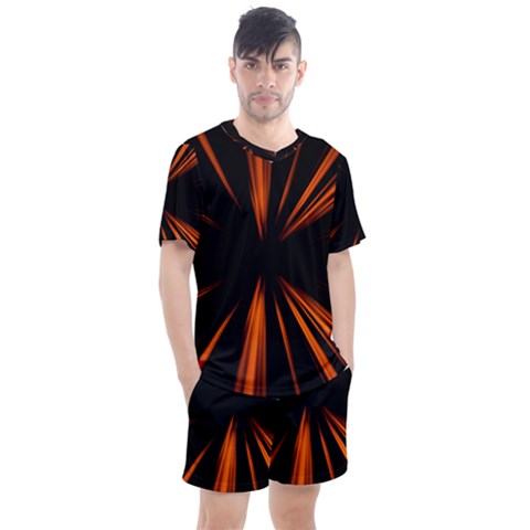 Abstract Light Men s Mesh Tee And Shorts Set by HermanTelo