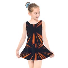 Abstract Light Kids  Skater Dress Swimsuit